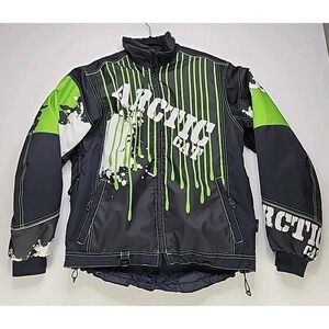 2013 Arctic Cat Snowmobile Jacket‎ Men's Medium Fallout A-Tex Lime Slime Green